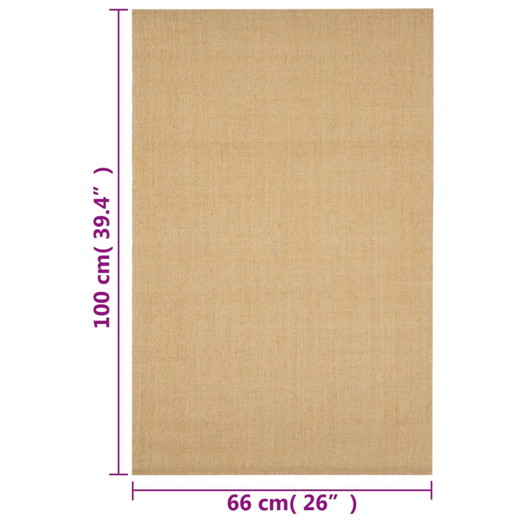 Tappeto in Sisal Naturale 66 x 100 cm - immagine 6