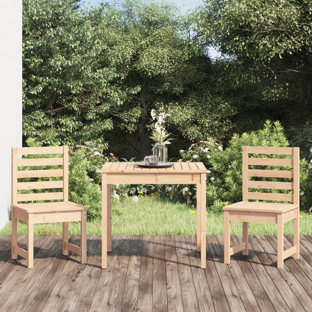 Set Bistrot da Giardino 3 pz in Legno Massello di Pino