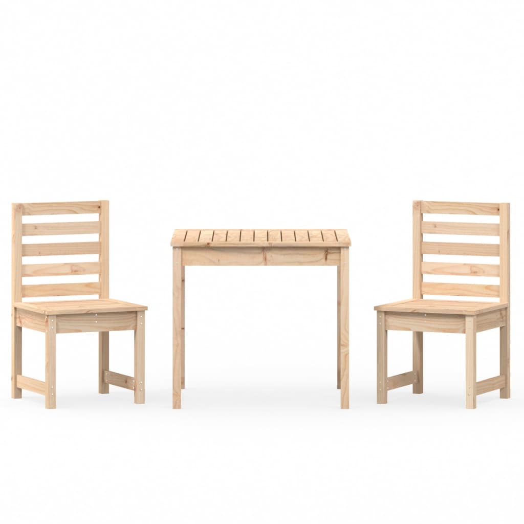 Set Bistrot da Giardino 3 pz in Legno Massello di Pino - immagine 2