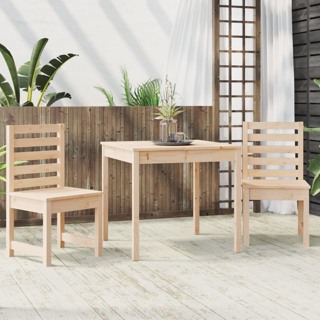 Set Bistrot da Giardino 3 pz in Legno Massello di Pino - immagine 3