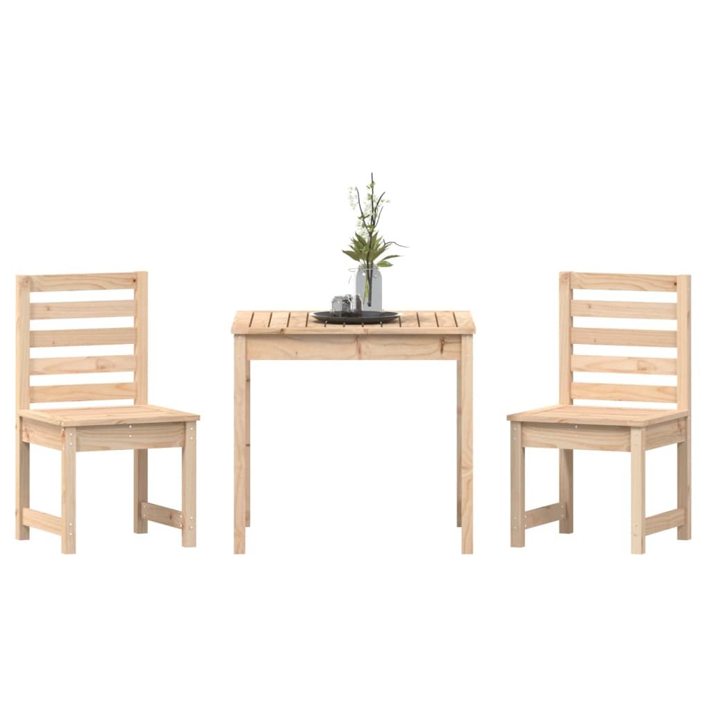 Set Bistrot da Giardino 3 pz in Legno Massello di Pino - immagine 4