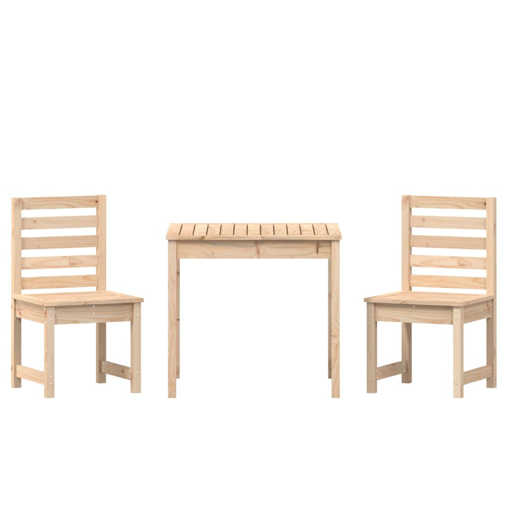 Set Bistrot da Giardino 3 pz in Legno Massello di Pino - immagine 5