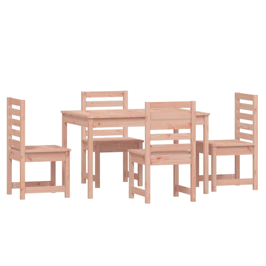 Set da Pranzo per Giardino 5 pz in Legno Massello di Douglas - immagine 4