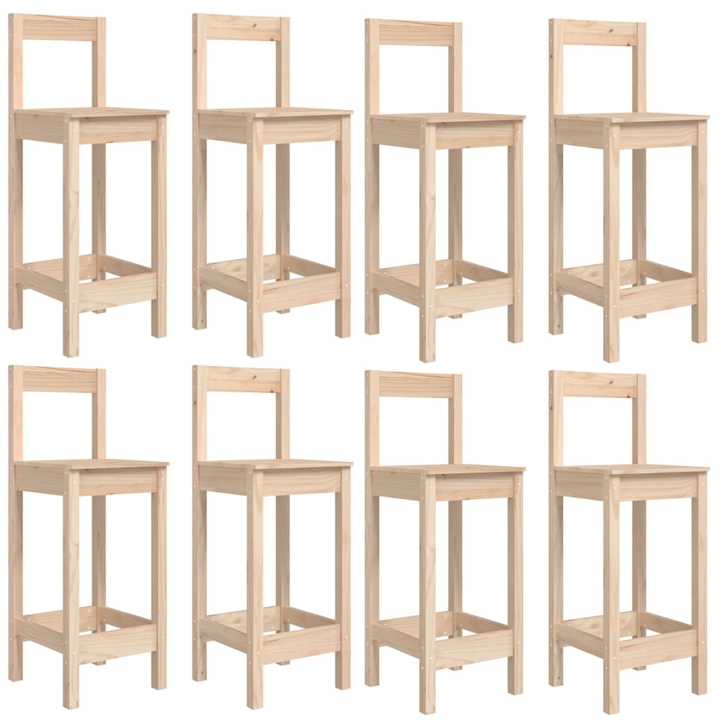 Set Bar da Giardino 9 pz in Legno Massello di Pino - immagine 6