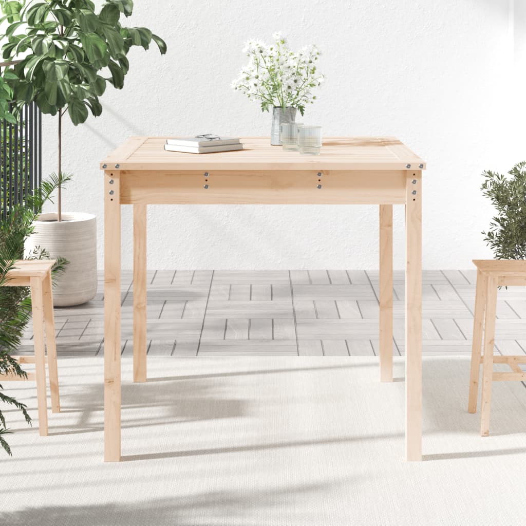 Tavolo da Giardino 82,5x82,5x76 cm in Legno Massello di Pino - immagine 3