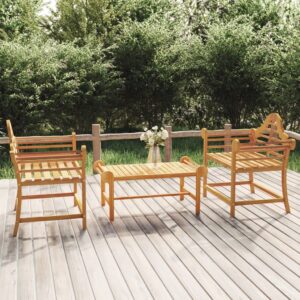 Sedie da Giardino 2 pz 91x62x94 cm in Legno Massello di Teak