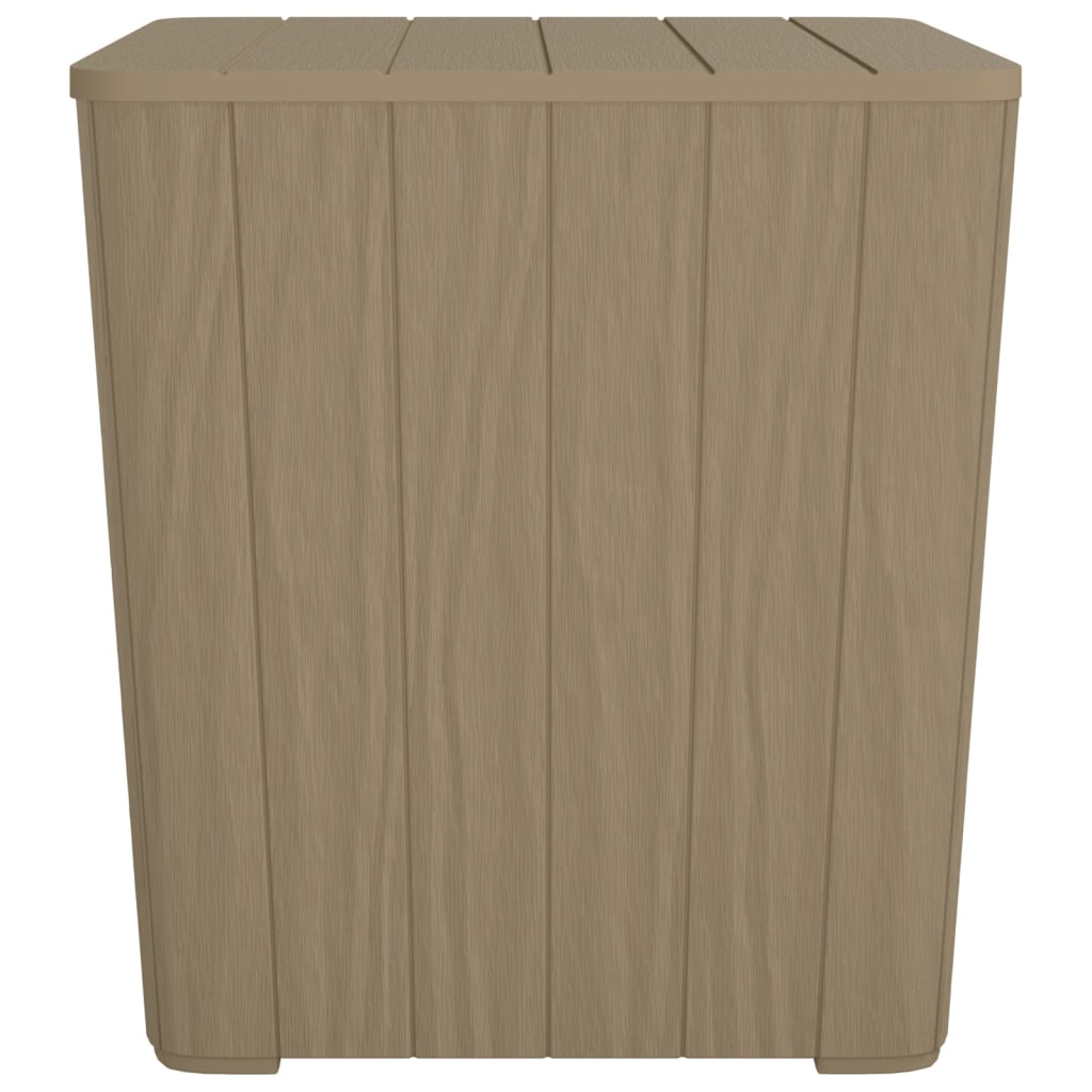 Tavolo da Giardino con Coperchio Polipropilene Marrone Chiaro - immagine 2