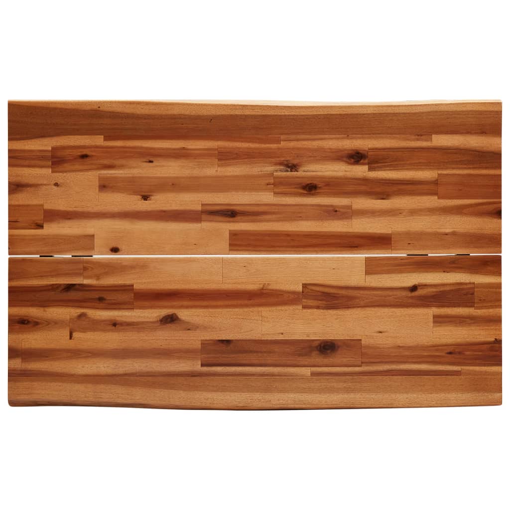 Set da Pranzo 3 pz con Bordi Vivi in Legno Massello di Acacia - immagine 5