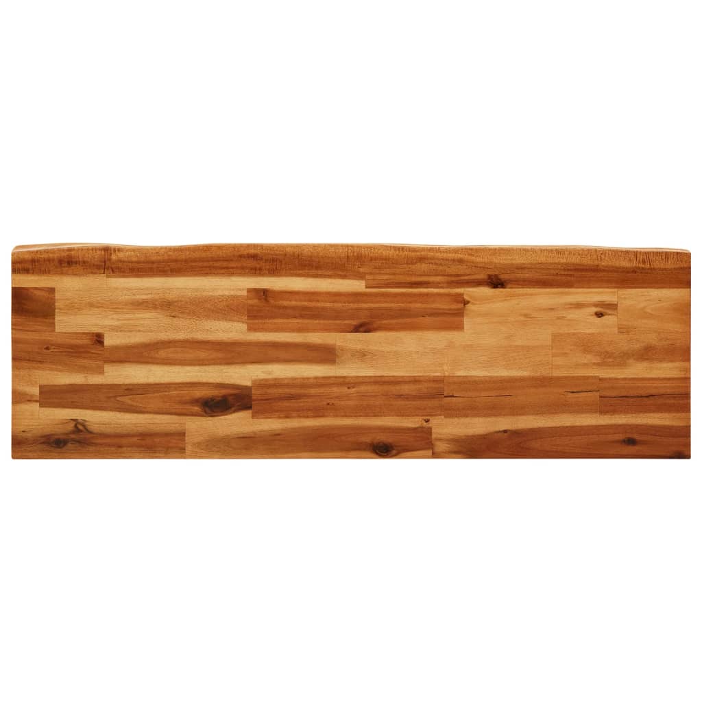 Set da Pranzo 3 pz con Bordi Vivi in Legno Massello di Acacia - immagine 6