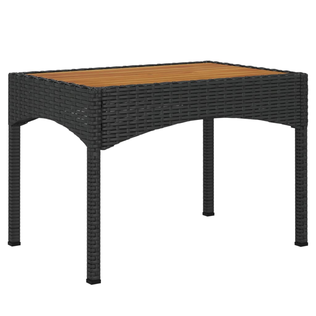 Set da Pranzo da Giardino 4 pz con Cuscini Nero in Polyrattan - immagine 9
