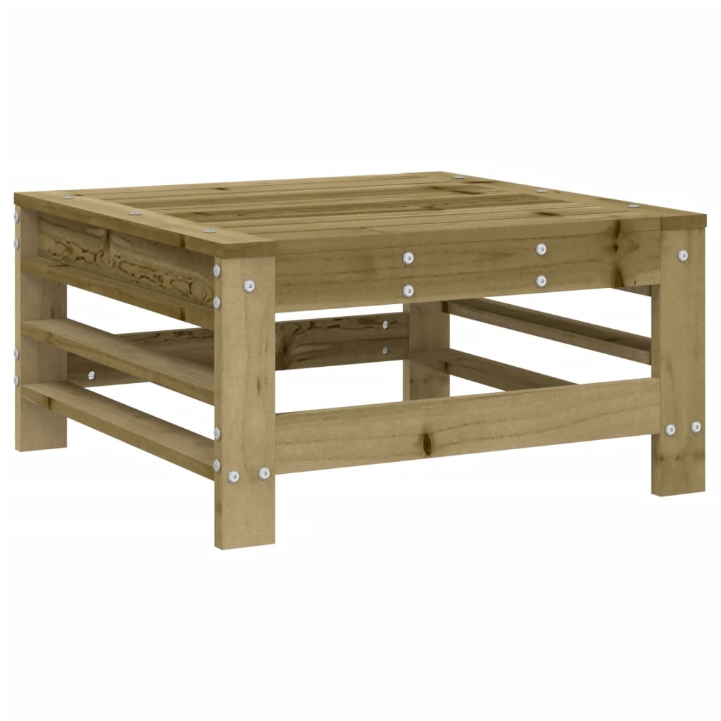 Set Salotto da Giardino 6 pz Bianco in Legno Massello di Pino - immagine 7