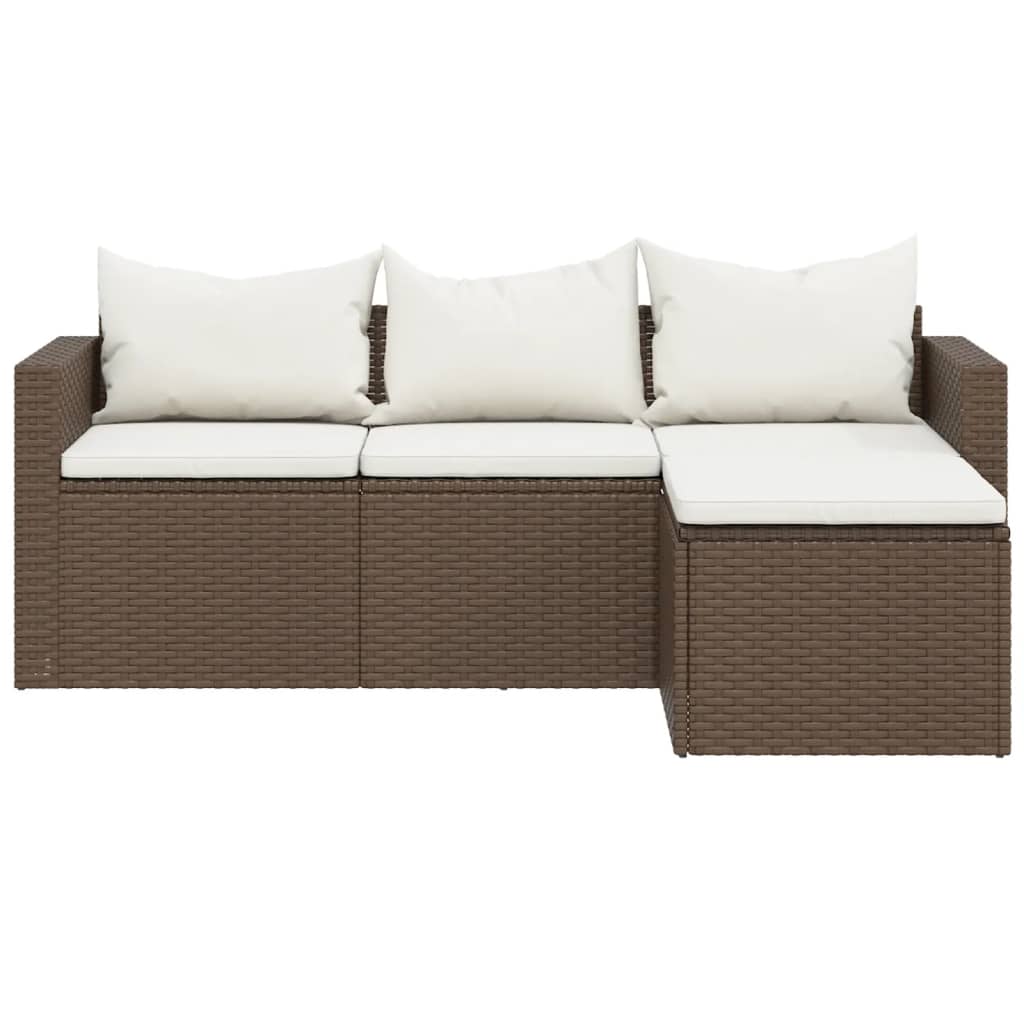 Set Mobili da Giardino Marrone in Polyrattan - immagine 4