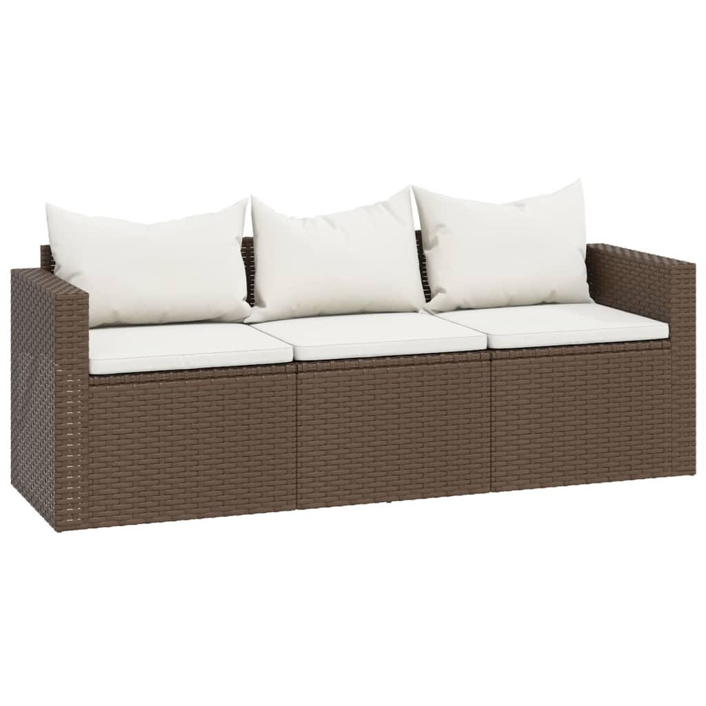 Set Mobili da Giardino Marrone in Polyrattan - immagine 8