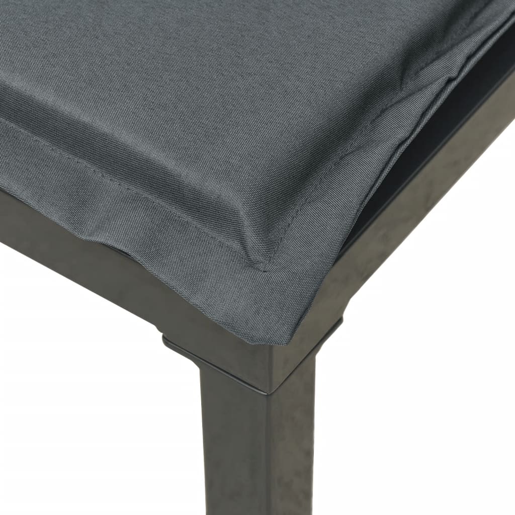 Set Salotto da Giardino 8 pz Nero e Grigio in Polyrattan - immagine 6