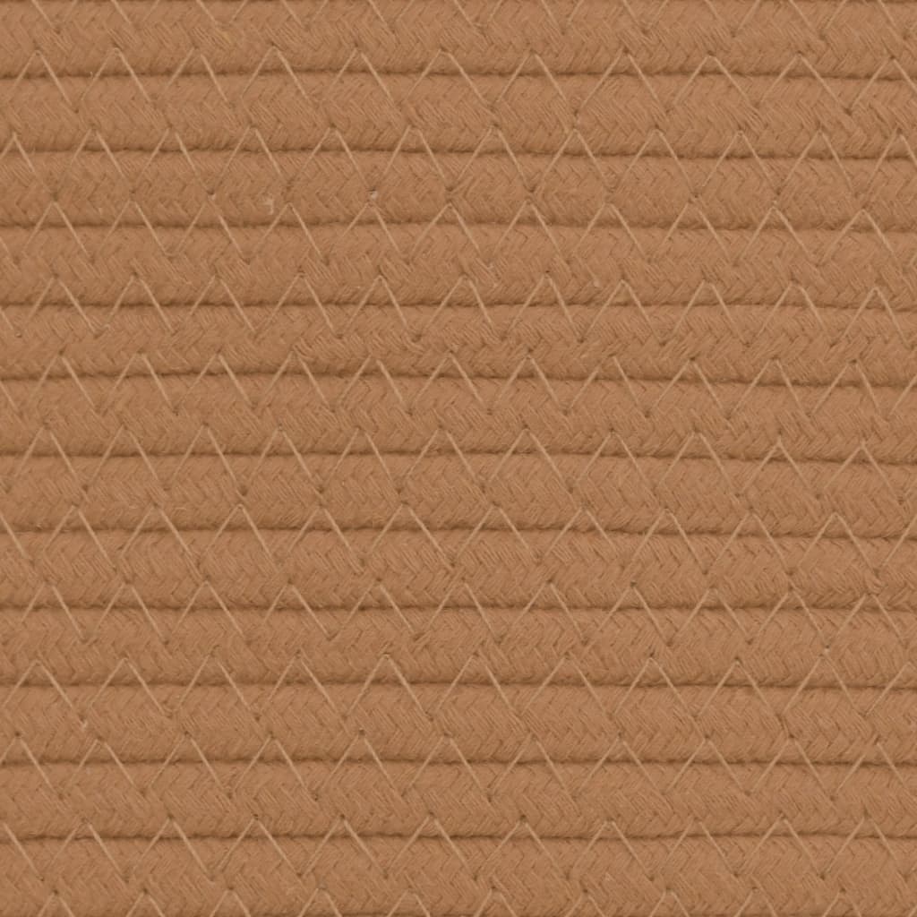 Cestini Portaoggetti 2pz Grigio e Bianco Ø24x18 cm in Cotone - immagine 7