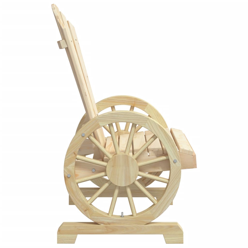 Set Salotto da Giardino 3 pz in Legno Massello di Abete - immagine 6