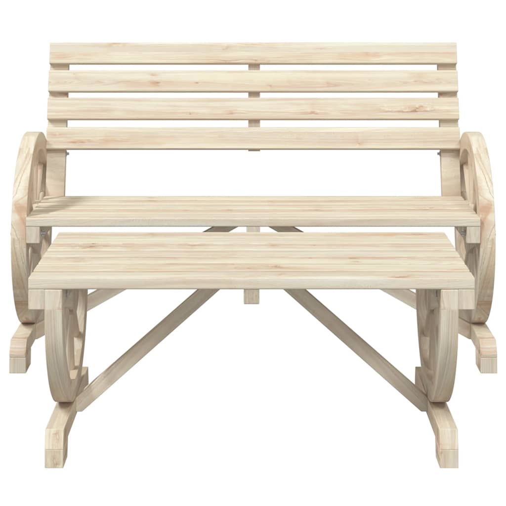 Set Salotto da Giardino 4 pz in Legno Massello di Abete - immagine 5