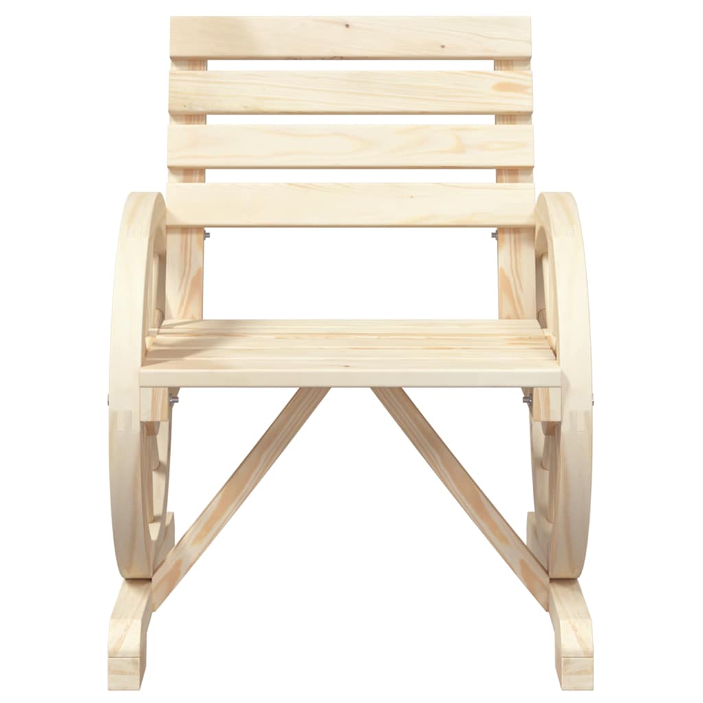 Set Salotto da Giardino 4 pz in Legno Massello di Abete - immagine 7