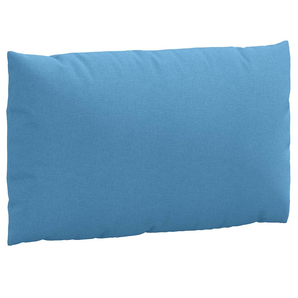 Cuscini per Pallet 3 pz Blu Mélange in Tessuto - immagine 5