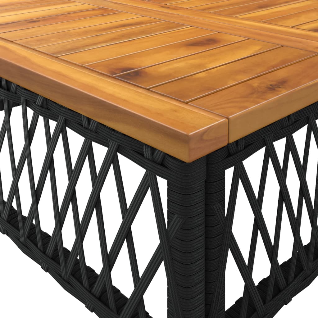 Set Divani da Giardino 2 pz con Cuscini in Polyrattan Nero - immagine 9