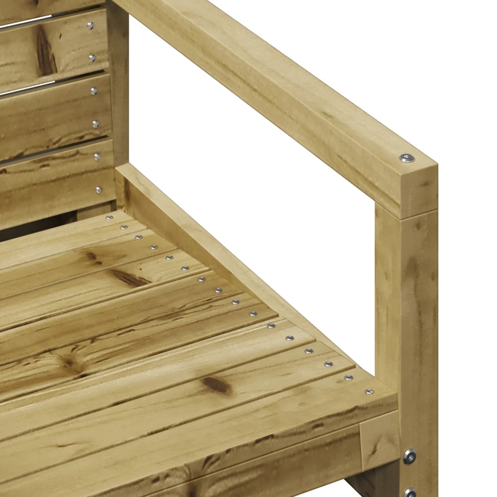 Set Salotto da Giardino 3 pz in Legno Impregnato di Pino - immagine 7