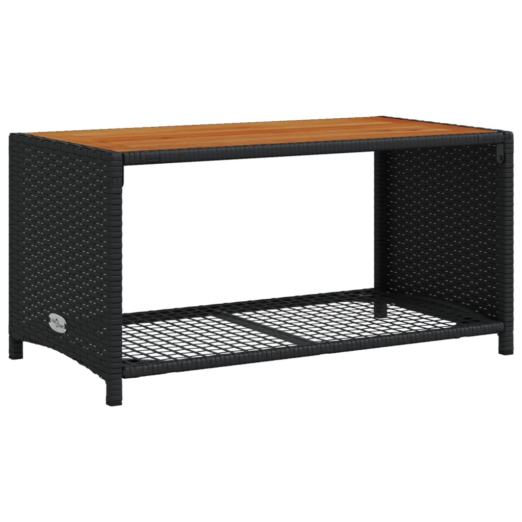 Set Divani da Giardino 4 pz con Cuscini Nero in Polyrattan - immagine 8