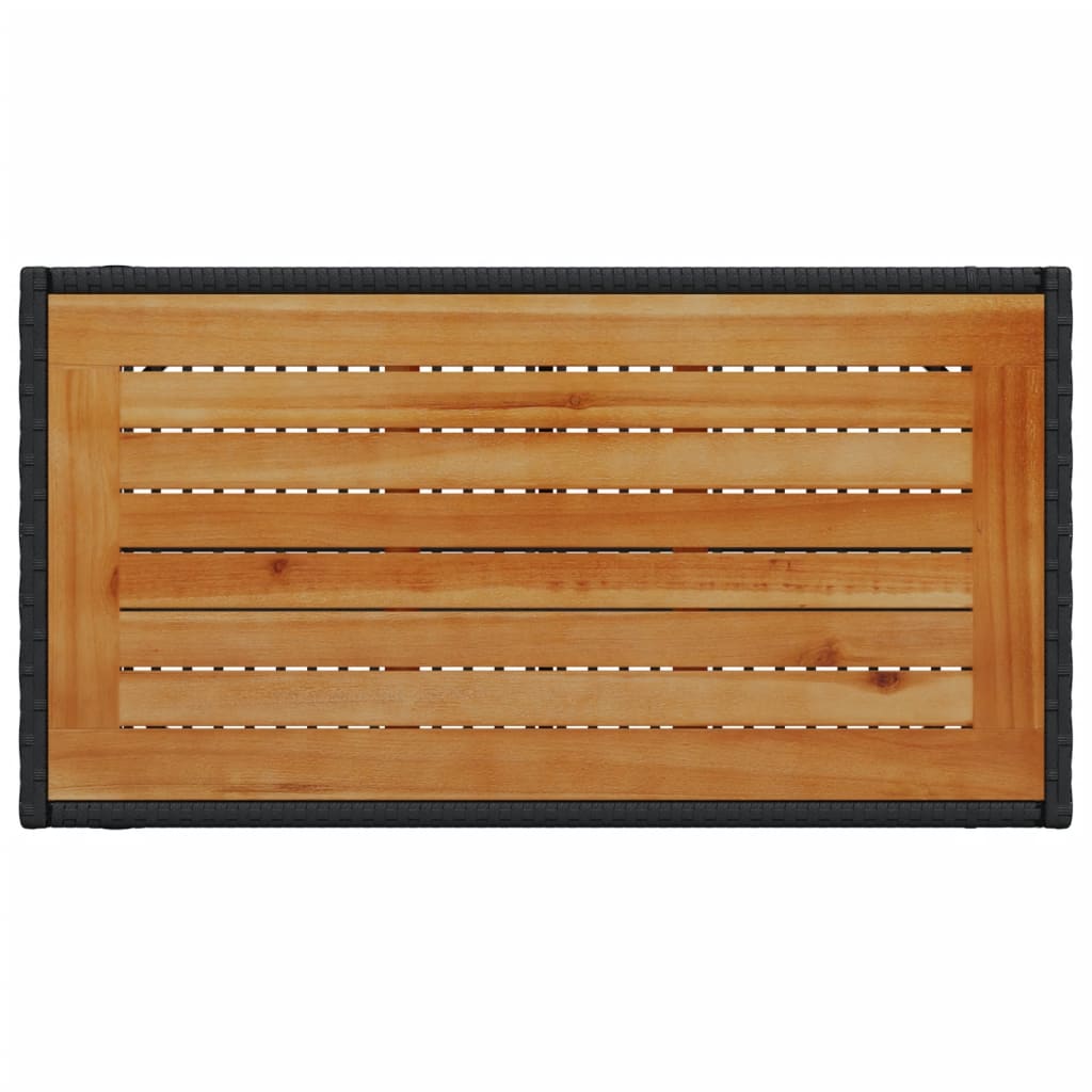 Set Divani da Giardino 4 pz con Cuscini Nero in Polyrattan - immagine 9