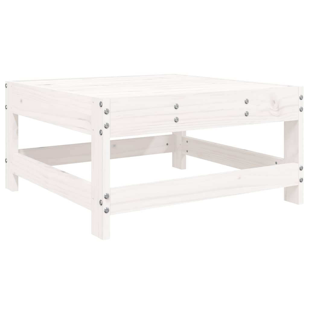 Set Divani da Giardino 8 pz in Legno Massello di Pino Bianco - immagine 5
