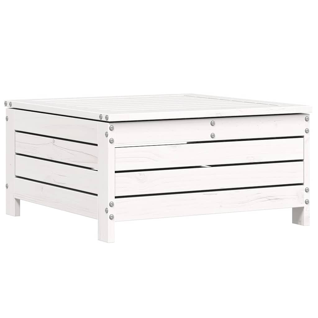 Set Divani da Giardino 8 pz in Legno Massello di Pino Bianco - immagine 6