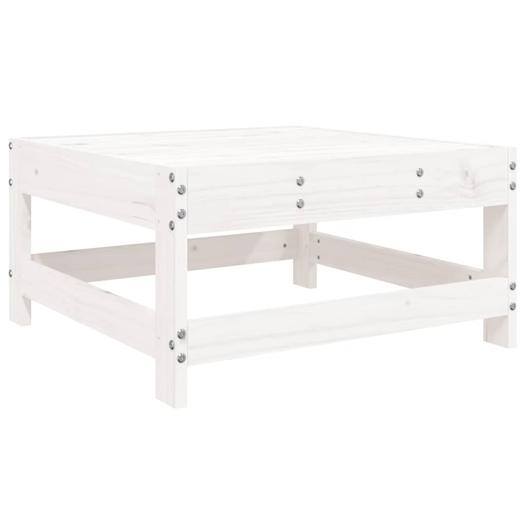 Set Divani da Giardino 8 pz in Legno Massello di Pino Bianco - immagine 5