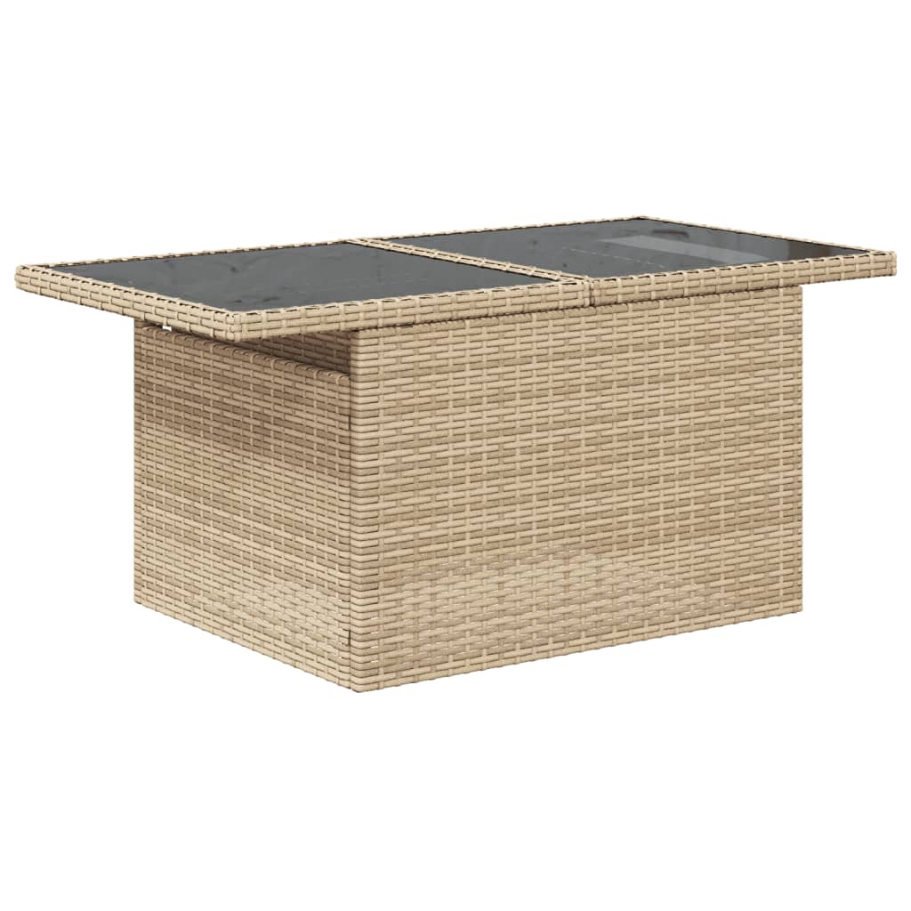 Set Divano da Giardino 6 pz con Cuscini Beige in Polyrattan - immagine 5