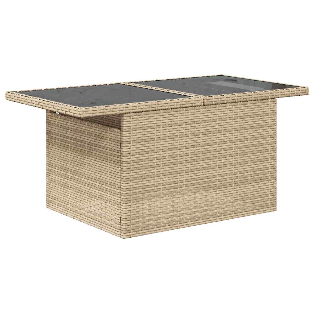 Set Divani da Giardino 9 pz con Cuscini Nero in Polyrattan - immagine 5