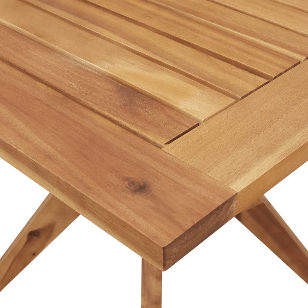 Set da Pranzo per Giardino 5 pz in Legno Massello di Acacia - immagine 8