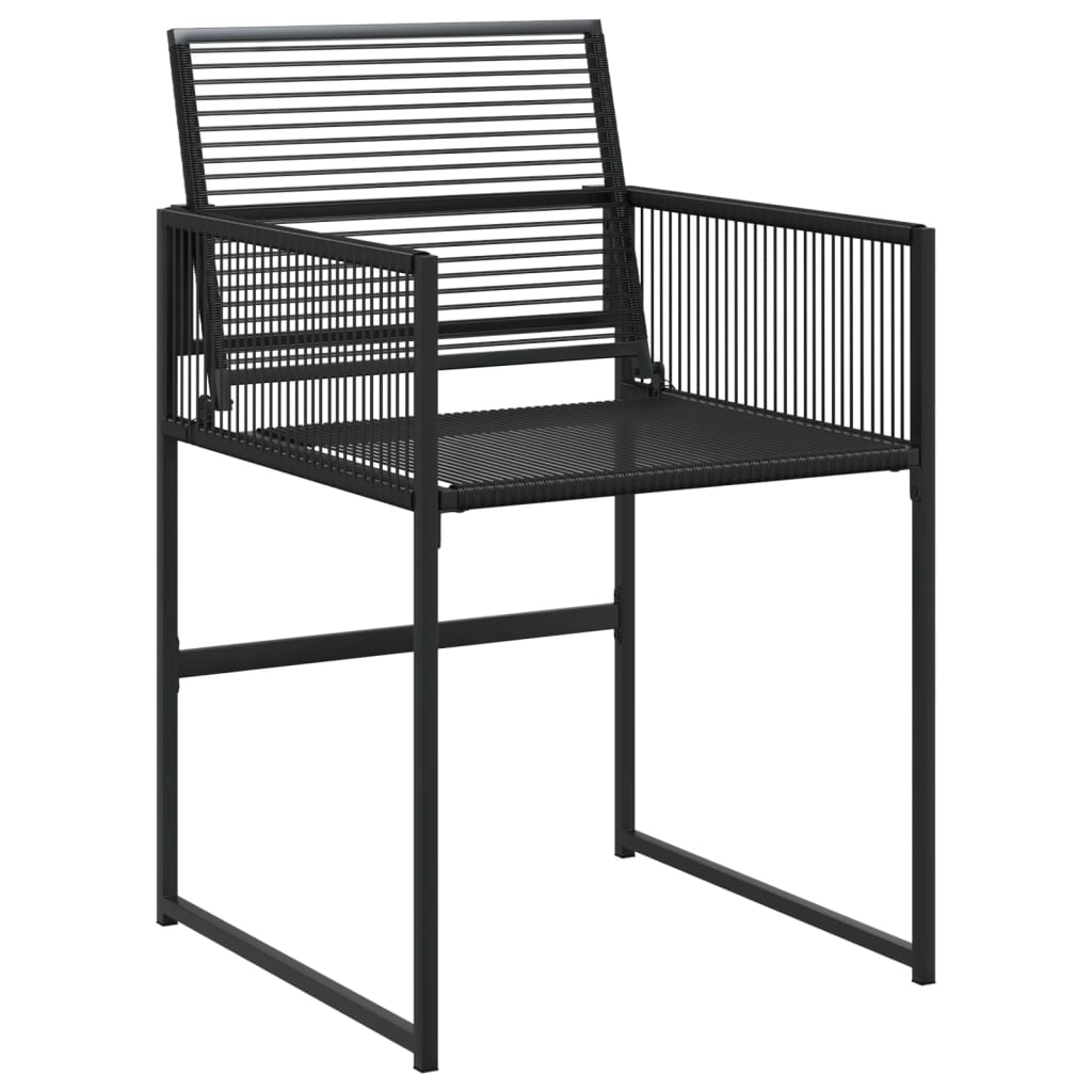 Set da Pranzo da Giardino 13pz Nero in Polyrattan - immagine 4