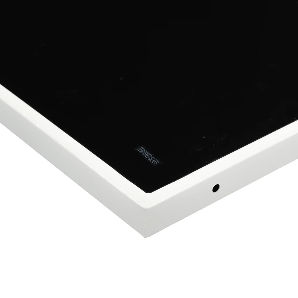 Set da Pranzo da Giardino 11 pz con Cuscini Bianco in Textilene - immagine 8