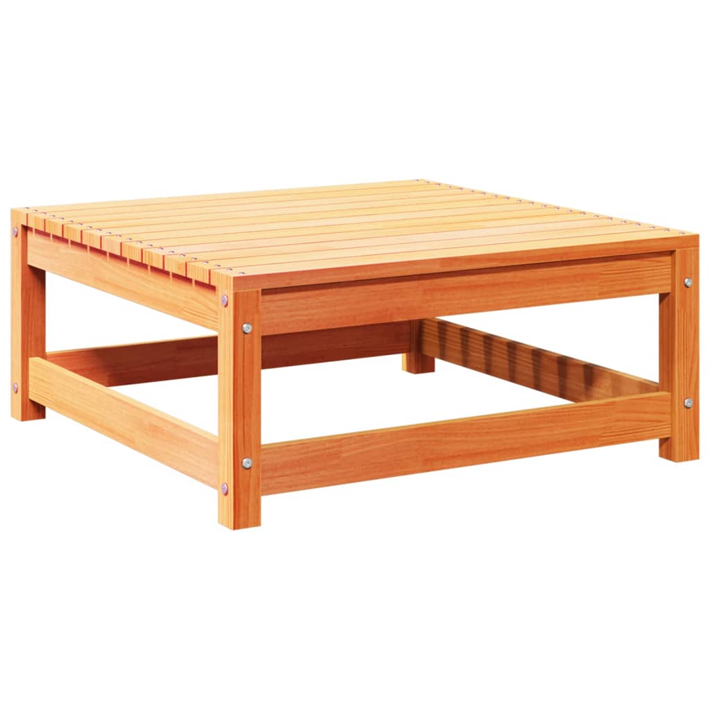 Set Divani Giardino 7 pz con Cuscini Marrone Cera Massello Pino - immagine 6