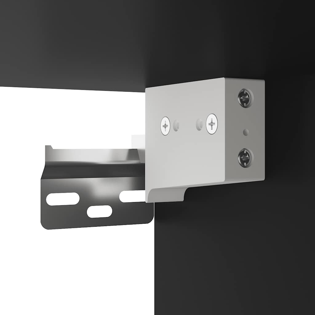 Set Mobili da Bagno 3 pz Nero in Legno Multistrato - immagine 9