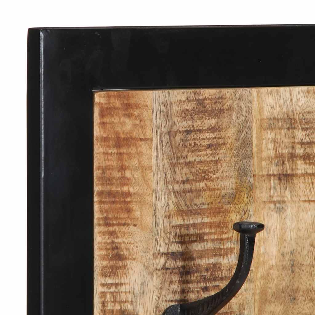 Appendiabiti 40x2x80 cm in Legno Massello Grezzo di Mango - immagine 5