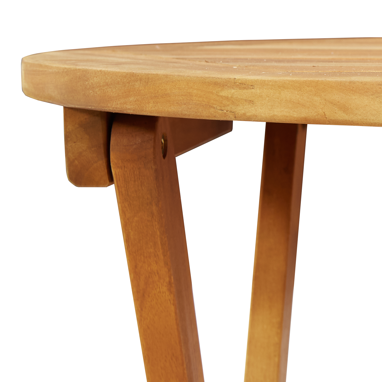 Tavolo da Giardino Pieghevole Rotondo Ø60x72 cm Legno Massello di Acacia - immagine 8