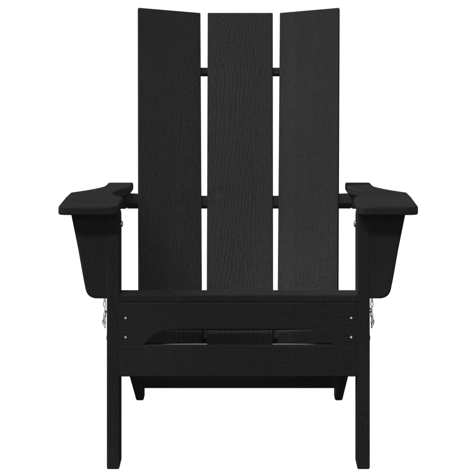 Sedie Adirondack Pieghevoli 2 pz Nero 74.5x80.5x90 cm HDPE - immagine 5