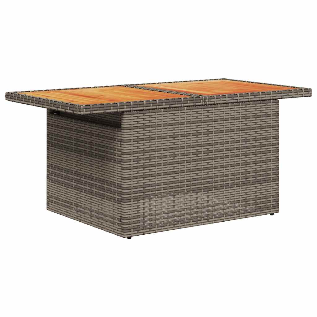 Set Divani Giardino 8 pz con Cuscini Marrone Polyrattan Acacia - immagine 7