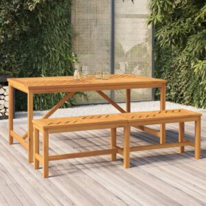 Tavolo da Pranzo da Giardino 90x90x74 cm Legno Massello Acacia