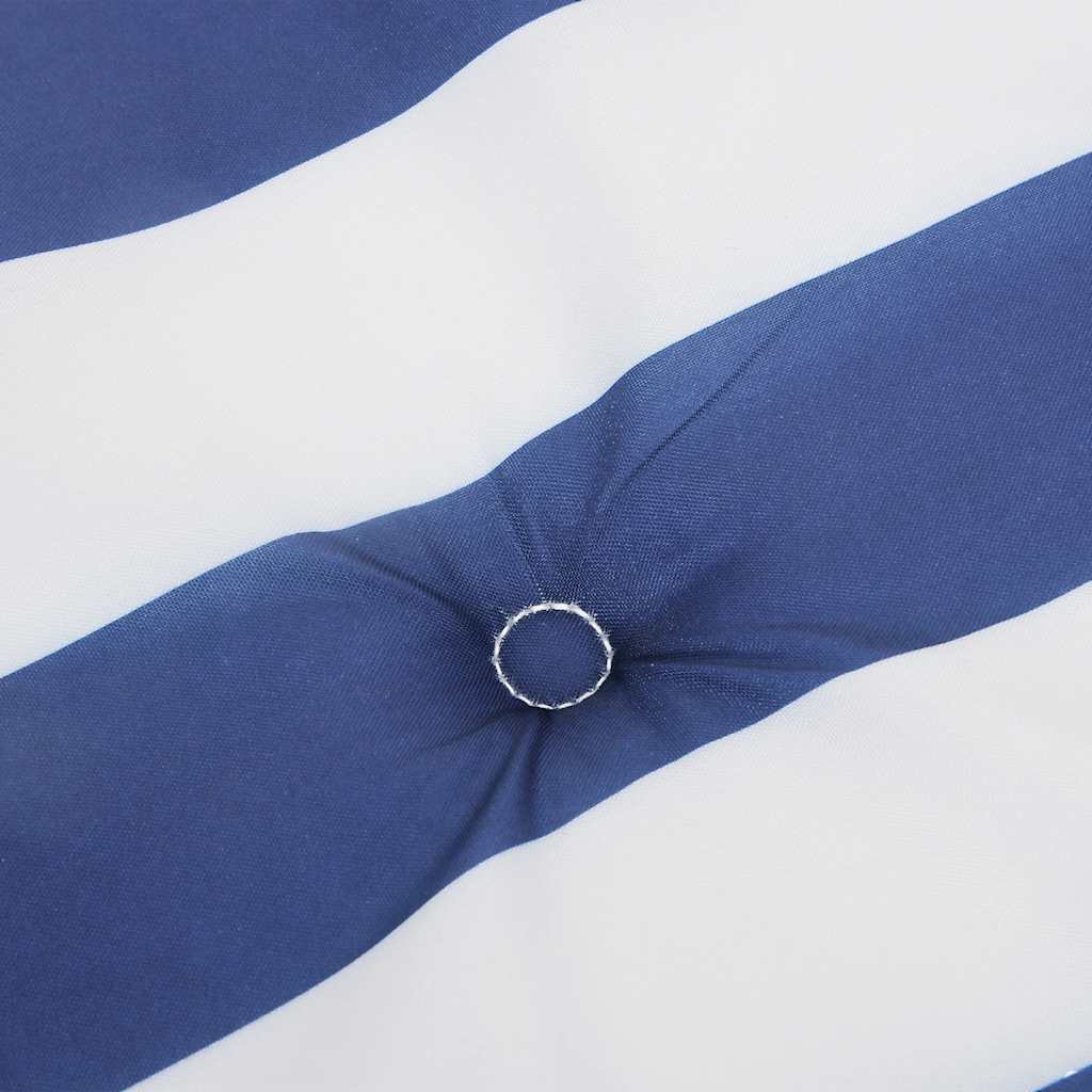 Cuscini per Sedia 4 pz Strisce Bianche e Blu 40x40x4 cm Tessuto - immagine 7
