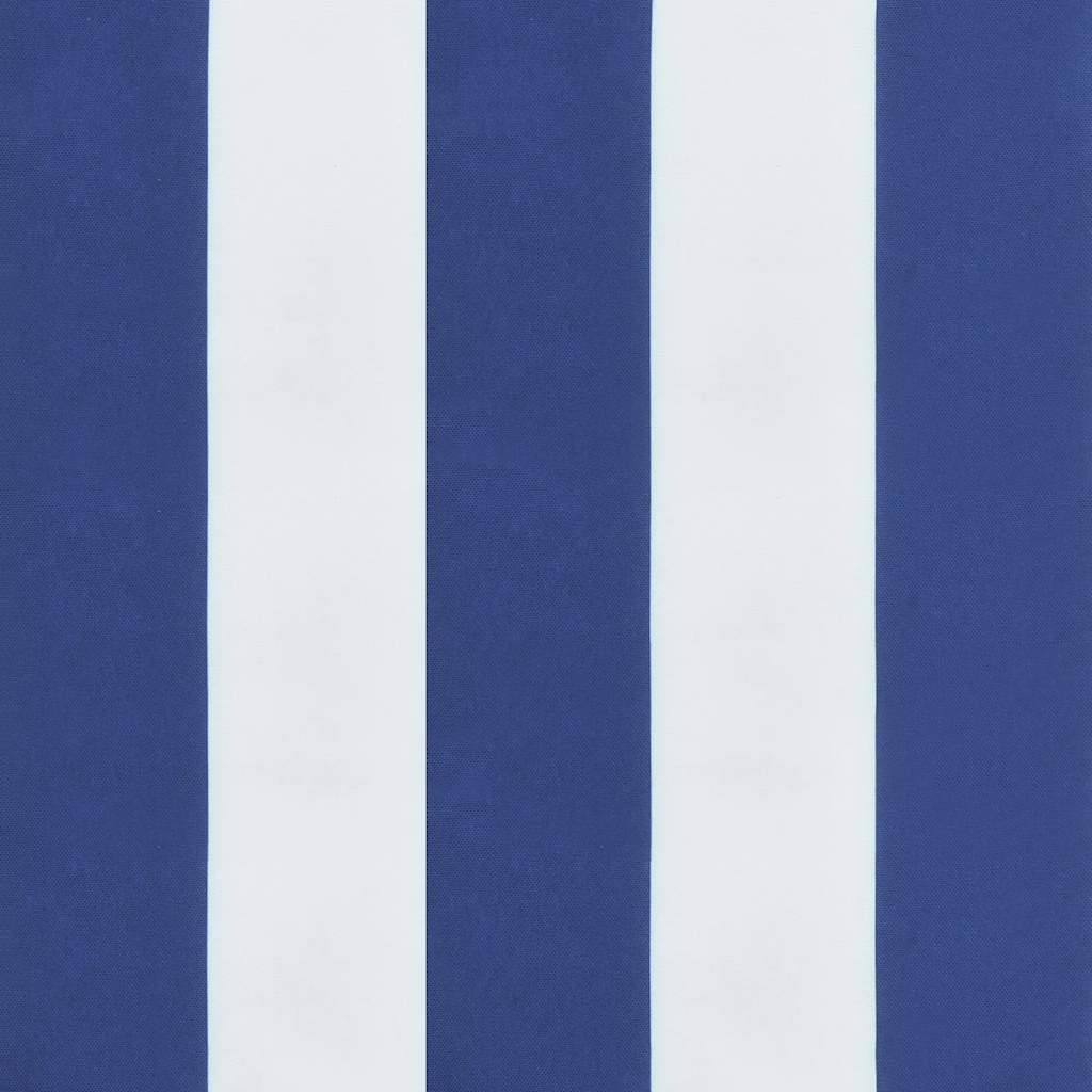 Cuscini per Sedia 4 pz Strisce Bianche e Blu 40x40x4 cm Tessuto - immagine 8