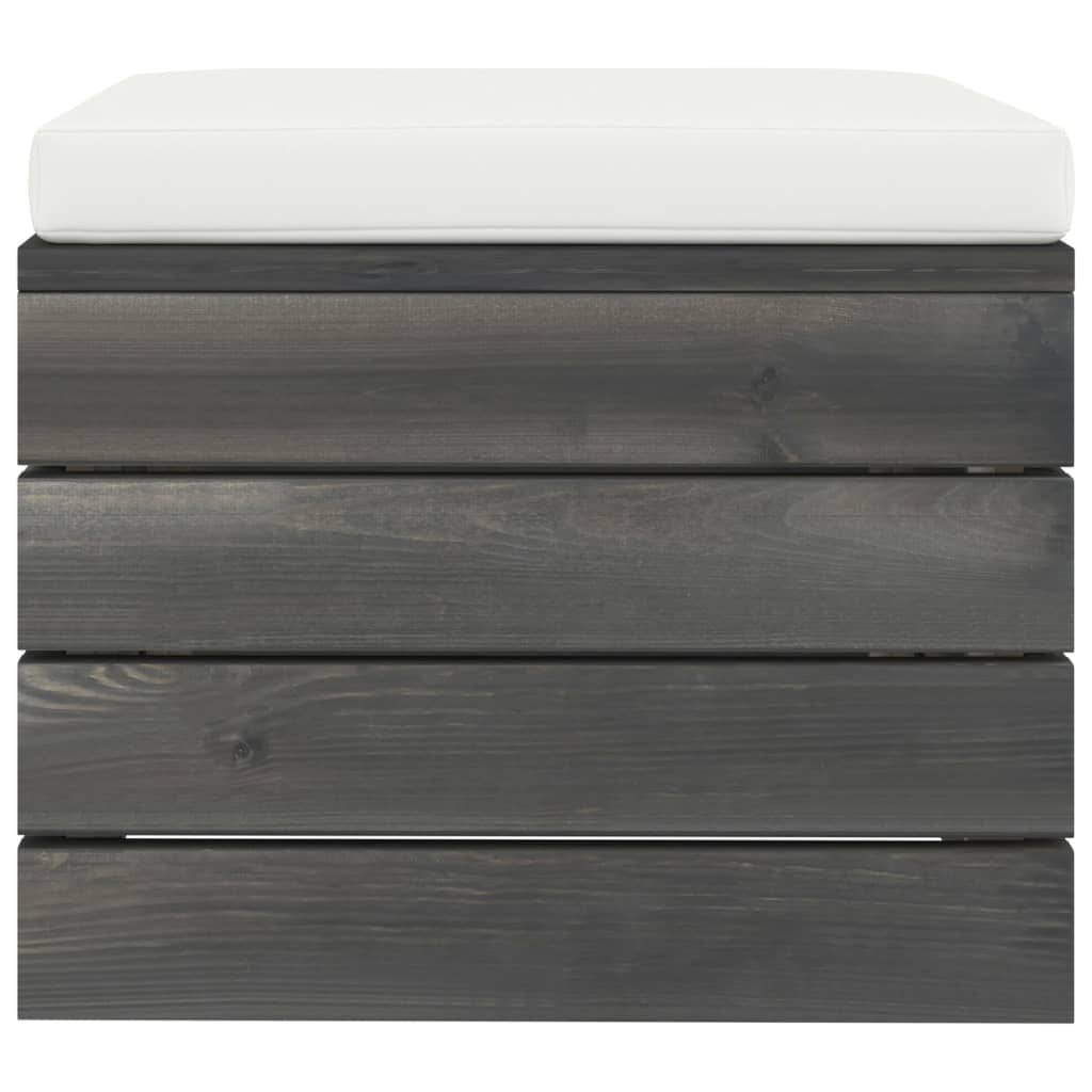 Set Divani da Giardino su Pallet 2 pz con Cuscini Massello Pino - immagine 9