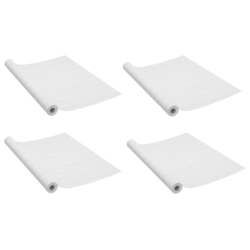 Pellicole Autoadesive per Porte 4 pz Legno Bianco 210x90 cm PVC - immagine 2