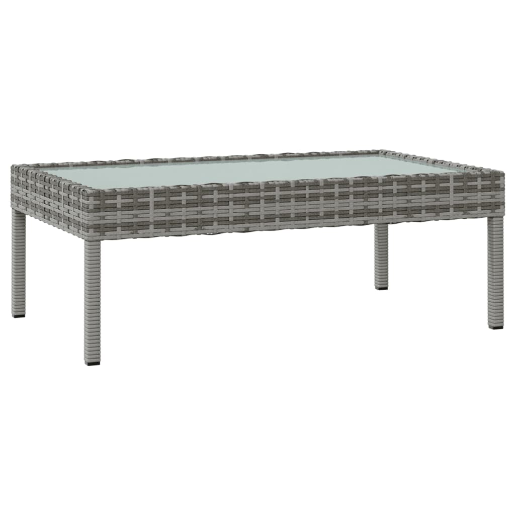 Set Divani da Giardino 16 pz con Cuscini in Polyrattan Grigio - immagine 8