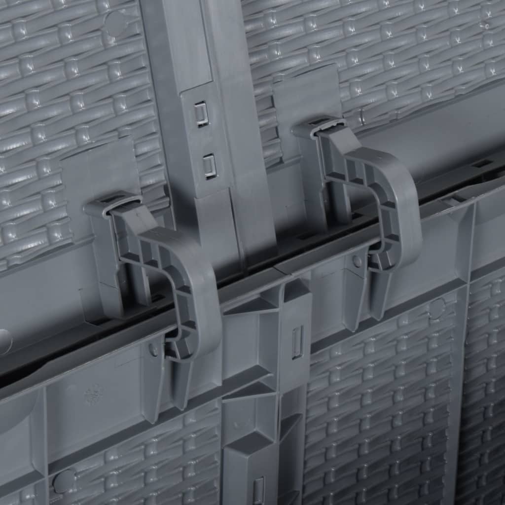 Contenitore da Giardino Grigio in Rattan PP 180 L - immagine 6