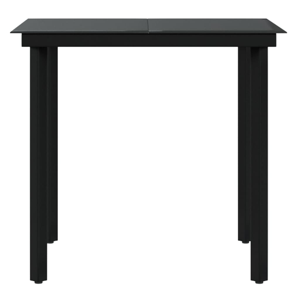 Set da Pranzo da Giardino 3 pz con Cuscini Nero - immagine 6