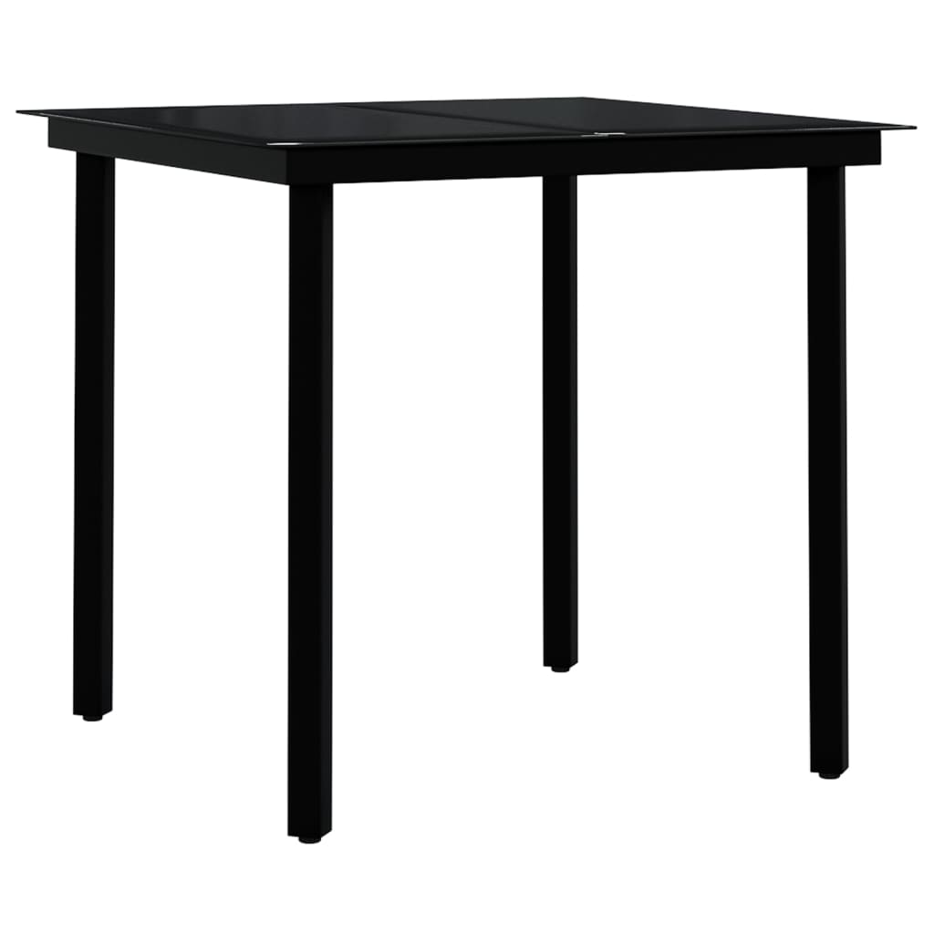 Set da Pranzo per Giardino 3 pz Marrone e Nero - immagine 4